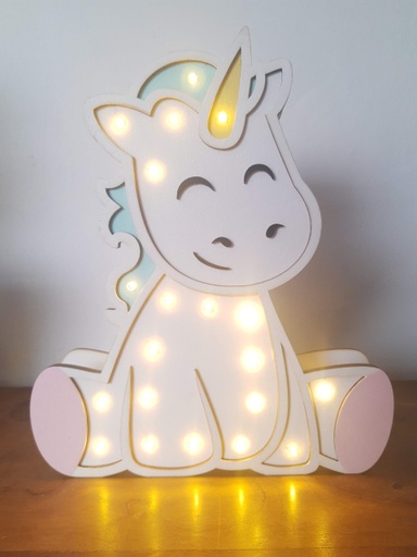 Lámpara Infantil Luz de Noche Unicornio
