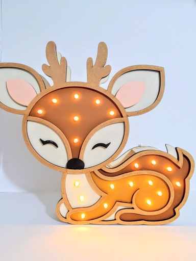 Lámpara Infantil Luz de Noche Bambi